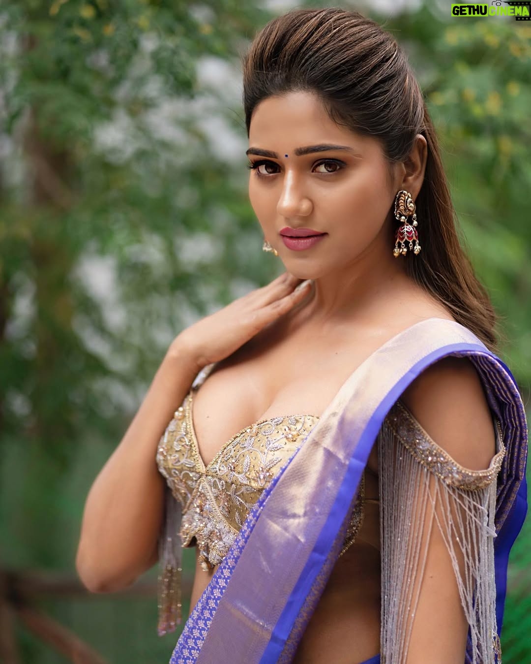 Dollysha - 30.1K Likes - Outfit : @kalamandirroyale
Styled by: @dr.durga_worldrecordholder
MUA: @kalyanmamidipalli