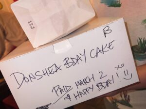 Donshea Hopkins Instagram - a little (D-Day) bday breakdown from earlier this month!

1. I got an early start the day before picked up my @vegantreats cake and a lil snack   a gift from my family @redbamboonyc 

2. Kicked off the day with brunch with my (non-vegan) grandparents and a guitar solo phone call all the way from Mississippi from my Grandad Will 🫶🏽 (kept one of my traditions going and had my vegan green eggs and ham)

3. Went skating, got cards, and lots of birthday wishes!