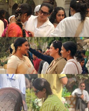 Eka Lakhani Instagram - Being on Mani Sir’s set has always felt like being home. 
Song shoots with Sir have always been special and this one very very special because of our ensemble cast! Remember the butterflies in my tummy before we shot #Jinguchaa. My first time with @iamkrutimahesh, first ones are always special! ♥️

Costume Designer @ekalakhani
Secondary Costume Designer @malinikarthikeyan 

Ace Costume Team: 
@harshene.ravichandar @nandini._.khetan @mystica_here @nupur_p @aj_aditi_ @about.isha @harshi_shah10 @isha_bhatye 

Costumes for Kamal sir: @amritha.ram

@madrastalkies @rkfioffl

Our first single from #ThugLife is out now
 #Thugsweddinganthem 

Outfit credits for #Jinguchaa 

@trishakrishnan - @raw_mango @kishandasjewellery 

@silambarasantrofficial - @kunalrawalofficial 

@ikamalhaasan - @sabyasachiofficial styled by @amritha.ram. Thank you @manav_angelo_kashyap

@sanyamalhotra_ - @jigarmaliofficial @kishandasjewellery 

@abhiramiact - @zaribanaras @kishandasjewellery

@sanjkayy - @nallisilksarees @kishandasjewellery

@adithya_krishnan_r - @nallisilksarees dhoti, custom shirt

@jojugeorgeactorofficial - @shaktitripathi 

Hope you enjoy the song as much as we did making it! ♥️