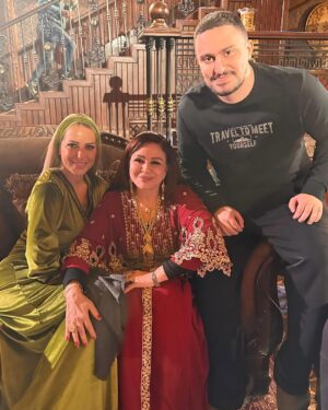 Elham Shahein Instagram - History will remember, the beginning of my fathers career was with the icon @elhamshahin1 , and now fate has decided this is also my humble beginning. 🙏🏻🤍