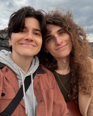 Elise Bauman Instagram - 4 years 🥹 We both had bangs when we met which is how I know this is true love