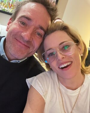 Elizabeth Banks Instagram - Sad to miss the Oscars this year, but at least I got to watch it from Toronto with Matthew Macfadyen. Highlight was Conan climbing out of Demi and we chose @halleberry as best dressed obviously.