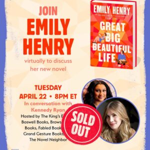 Emily Henry Instagram - One! More! Week! There are still tickets available to some of my (virtual) events next week! Links in bio. 🌅