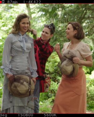 Erin Krakow Instagram - HBD to my soul sister Sharon,
Who is talented, funny, and carin’.
With a brush, comb, or scissors, 
She always delivers -
Even when it’s my costume she’s wearin’!

I love you my sweet friend, @jt.stylist. Through laughter and tears. Sometimes both at once. I’m so grateful I get to spend my days and years with you.