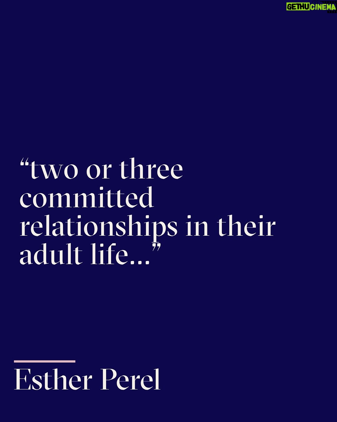 Esther Perel - 85.4K Likes - Today I celebrate my 40th wedding anniversary.
I have said: “Don’t confuse longevity with success,” and I feel so fortunate to have had some measure of both.