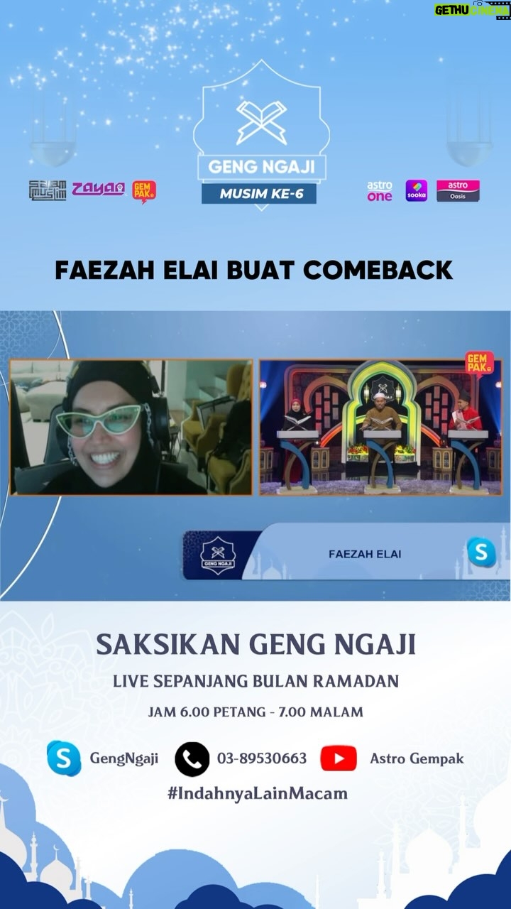 Faezah Elai - 306 Likes - Terima kasih kak @faezahelai sebab sudi luangkan masa bersama Geng Ngaji. Bukan ustaz ustazah je teruja tengok spectnya, min pun sama.. unik betul 😂
#gengngaji #astrooasis #mysalammuslim #zayan #astrogempak #sooka #indahnyalainmacam