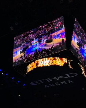 Fatima Al Safi Instagram - Had a blast celebrating NBA Appreciation Day yesterday🏀 Grateful for the unforgettable moments.
@abudhabievents 
@nbaarabic 
#nbainabudhabi