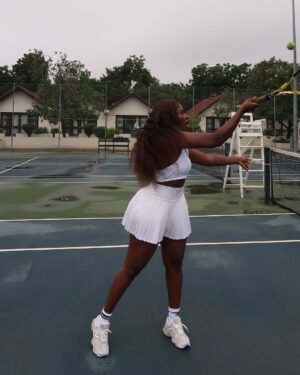 Fella Makafui Instagram - Found me a new hobby 😊 🎾 

Who else loves tennis? 

Outfit: @symmetrygears