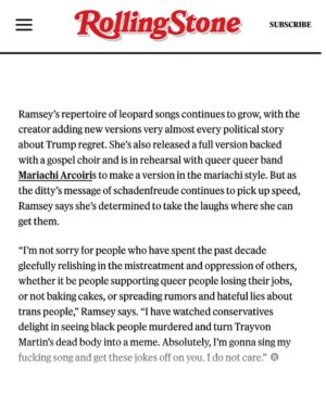 Franchesca Ramsey Instagram - No, I never thought…. Thank you @rollingstone 💅🏾🐆💀
-
Hit the link in my bio to read the full profile!