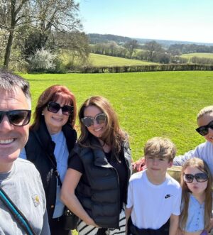 Gabby Logan Instagram - The sun giving all the energy and bringing out the best. Some of the fun sunny moments lately. @kennylogan11 @_loislogan @reuben_logan ❤️