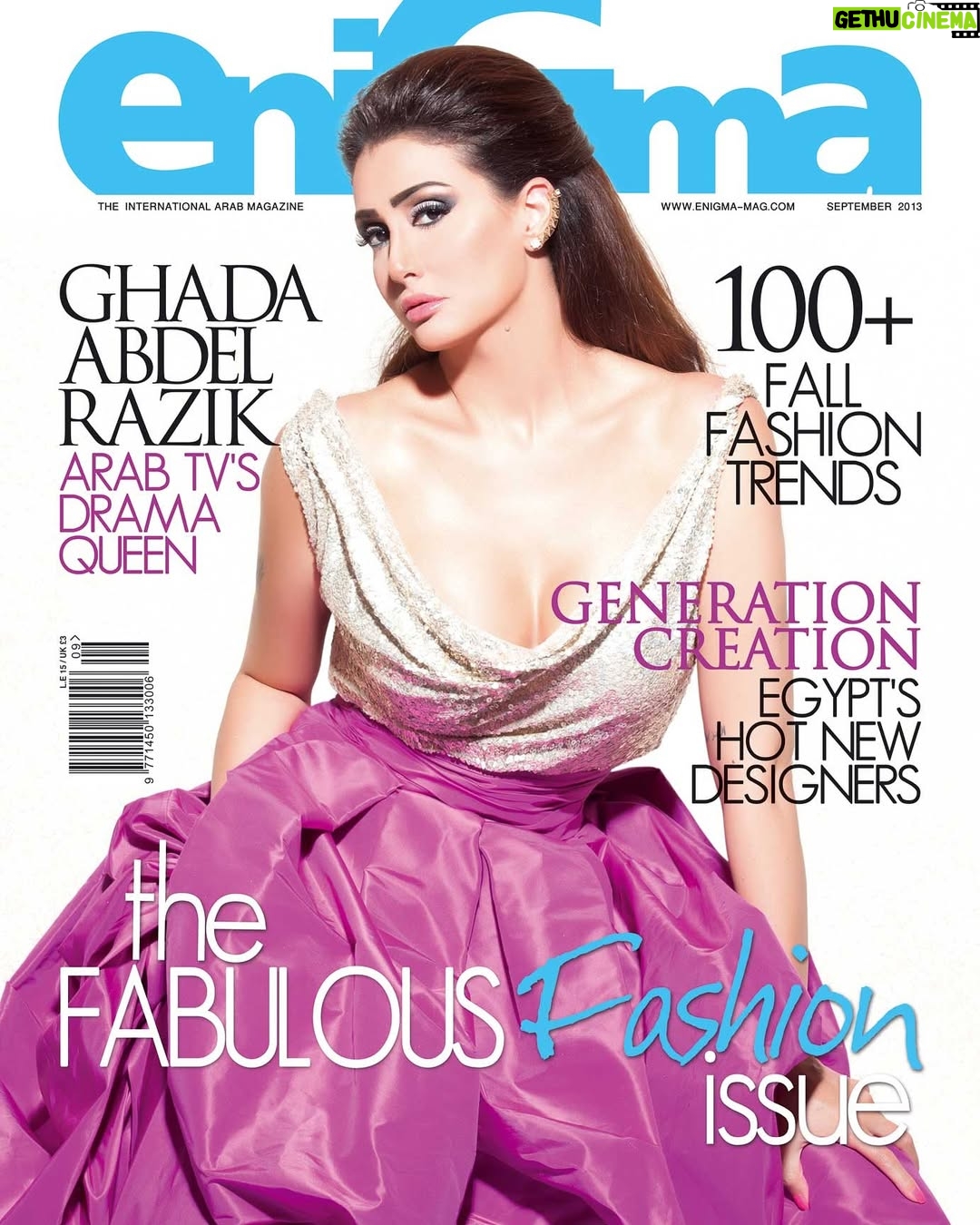 Ghada Abdel Razek - 10.8K Likes - Throwback to our September 2013 cover featuring the superstar @ghadaabdelrazek!
النجمة غادة عبد الرازق تتألق على غلاف عدد شهر سبتمبر من مجلة إنجما لعام ٢٠١٣!