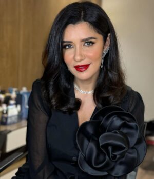 Ghada Adel Instagram - It was a pleasure attending yesterday’s Event powered by Saudi Arabia 🇸🇦 Egypt 🇪🇬 it was an amazing night. 

Stylist : @maissaazab @sahar.m.azab 
Makeup : @makeupby_sherri 
Hair : @maikel_abdo 
Pants & Vest : @__mamzi__ 
Jewellery : @glamour.jewellery