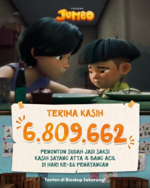 Graciella Abigail Instagram - 6.809.662 penonton sudah merasakan kasih sayang hubungan manis Bang Acil dan Atta.

Kisah kakak-adik di JUMBO ini jadi salah satu bagian paling menyentuh yang berhasil bikin haru dan membuka mata soal realita bahwa nggak semua orang punya hidup yang beruntung 💔

JUMBO bukan cuma seru, tapi juga punya banyak makna di dalamnya ✨

Terima kasih sudah memeluk dan menemani Atta untuk belajar bersyukur. Semoga pesan ceritanya bisa sampai dan membekas di hati kalian 🧡

JUMBO, film animasi yang mengangkat tema keluarga yang dekat dengan kita. Yuk ajak kakak, adik, bapak-ibu, sekeluarga dan sahabat nonton film JUMBO di bioskop! 🎬🍿

Beli tiketnya sekarang di bit.ly/nontonjumbo

#JumboUntukSemua #JUMBO #JumboFilm #FilmJumbo #VisinemaStudios #FilmAnimasi #FilmIndonesia