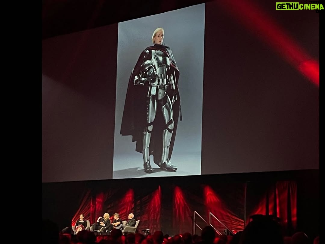 Gwendoline Christie - 211.5K Likes - MAY THE EASTER EGG BE WITH YOU!! Thank you for all the incredible love and support at @starwarscelebration ! It was a privilege and a joy to celebrate all things @starwars with legends @andyserkis & #IainMcDiarmid and all of YOU! Thank you for loving Phasma! ♥️🪩🛸💫✨
And thank you to @mrkimjones @dior as ever!!
📸 @andyserkis 🙌
