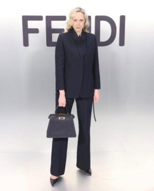 Gwendoline Christie Instagram - Thank you for having me in Milan @fendi - another sublime show from @mrkimjones ♥️♥️♥️ @silviaventurinifendi @delfinadelettrez ♥️♥️♥️