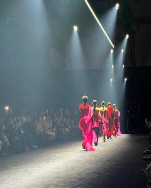 Gwendoline Christie Instagram - Thank you for having me in Milan @fendi - another sublime show from @mrkimjones ♥️♥️♥️ @silviaventurinifendi @delfinadelettrez ♥️♥️♥️
