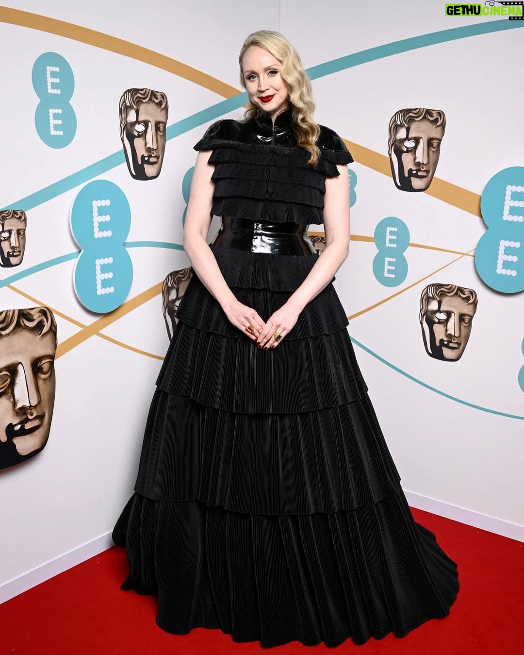 Gwendoline Christie - 137.6K Likes - Still not over this moment @bafta !
I’ve always had my dreams about presenting at @bafta …. and I’m so incredibly delighted it came true! With the help so many legendary creative friends.
Great thanks @voguemagazine - what a privilege and a complete thrill to be featured!
Thanks again…..
@bafta
@gilesdeacon_
@jerry_stafford
@isamayaffrench
@keiterada
@grimajewellery
@lancomeofficial
@joshwood
@claridgeshotel 🖤🎞🎥