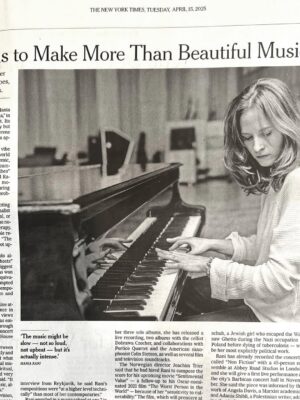 Hania Rani Instagram - @nytimes today!
