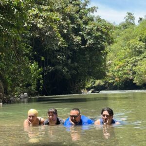 Hannah Al Rashid Instagram - Tangkahan, thank you! 🤍✨

First time doing a big family trip since we were kids 🥹 
So many wonderful memories made, truly in awe of Allah’s creation, Subhanallah. The way every stress evaporated from my mind the minute we arrived. To wake up to the sounds of the jungle, the river, the torrential rain…the endless laughter of this bonkers family. 

Forever grateful.

Thank you @terrariotangkahan and all our Abangs there for looking after us so well 🫶🏼 Makasih juga kaks @andifyahya 

#goblokglam