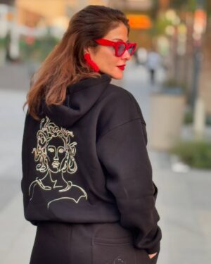 Heidy Karam Instagram - Styled by the one and only @antikka.eg  clutch from @aidaclothingjewelry