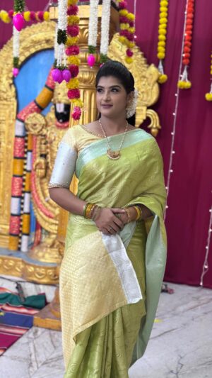 Hema Dayal Instagram - Beautiful Blouse @papilioforyou 
Lovely jewellery @keerti_art_jewelry 
.
.
#hemadayal18 #explorereel #explorepage✨ #explorepage #hemadayal #hema #thala