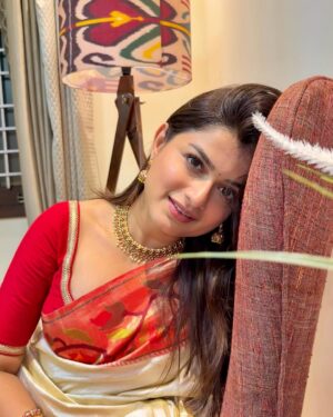 Hemal Ingle Instagram - One saree, three moods 🧚🏼‍♂️
.
.
Wearing @bhandge_nirusarees ❣️
.
.
Blouse is obviously by @tanyasbenzfashion 💁🏻‍♀️