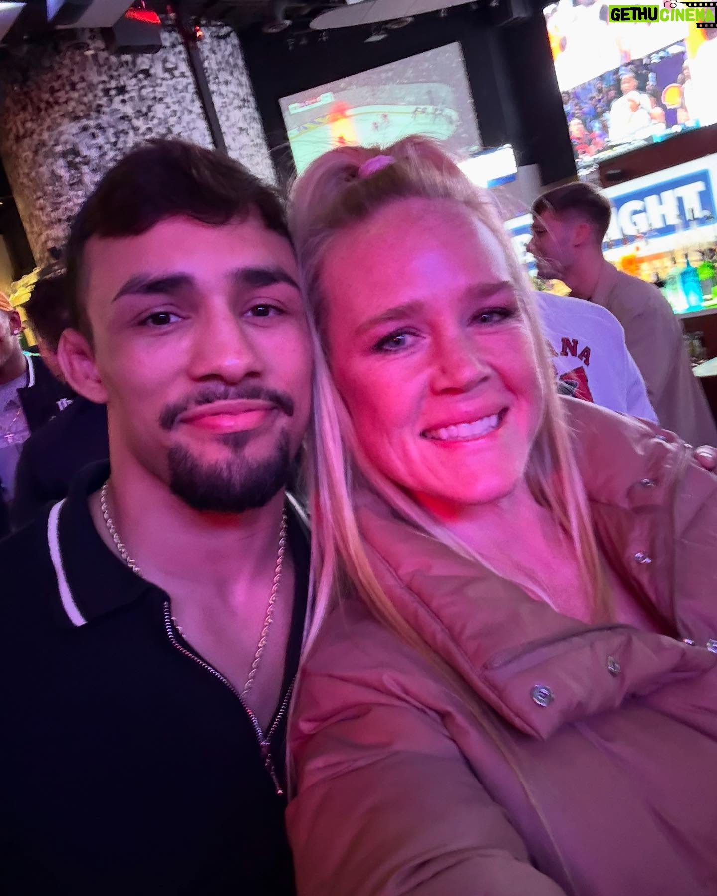 Holly Holm - 48.7K Likes - This was my first year attending the NCAA championships and the atmosphere was really something special. Always a blessed time with @izzystylewrestling @realvvoods @kennedyblades and I’m honored to meet some legends of the sport. An experience I’ll remember forever. ❤️ I loved seeing our president show up to support these athletes and their hard work. 👊