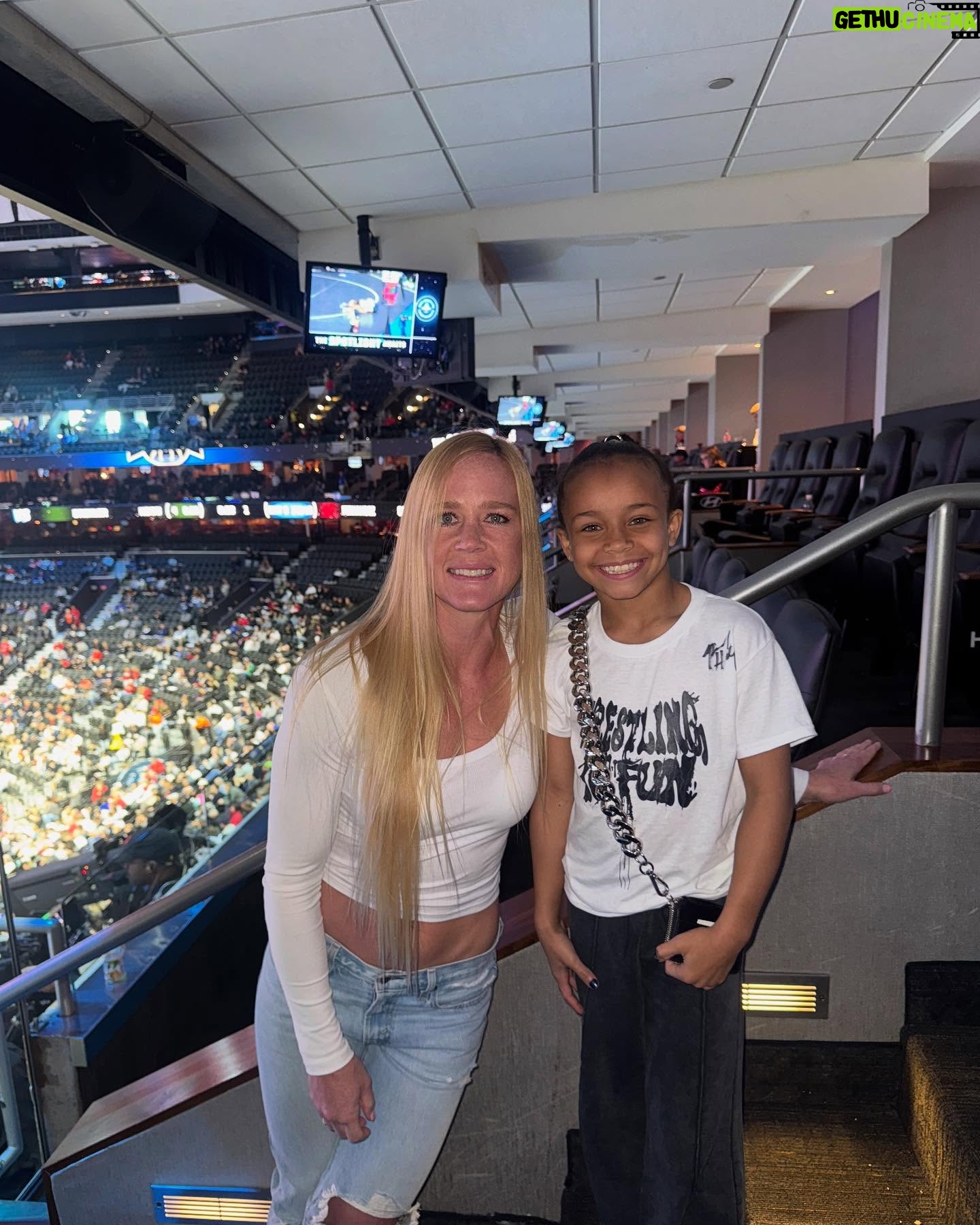 Holly Holm - 48.7K Likes - This was my first year attending the NCAA championships and the atmosphere was really something special. Always a blessed time with @izzystylewrestling @realvvoods @kennedyblades and I’m honored to meet some legends of the sport. An experience I’ll remember forever. ❤️ I loved seeing our president show up to support these athletes and their hard work. 👊