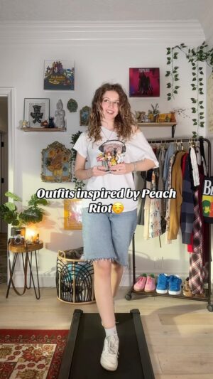 Indi Star Instagram - Outfits inspired by peach riot rush hour seriessss @popmart !!!😁🤍 MY FAVORITE ! Lmk what I should do nexttt #popmart #outfitinspo #peachriot