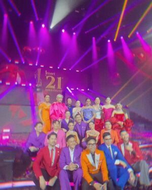 Intan Aletrino Instagram - Insert 21st Anniversary ✨

Gown by @annkellystudio 
Red suit by @resti_julieanne 
Stylist @thaniasumardi 
MUA @athasunny 
Hairdo @abob_bobby