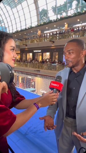 Intan Aletrino Instagram - Blue Carpet interview with the one and only @anthonymackie ! 😍

Siapa disini yang udah gak sabar nungguin Captain America: “Brave New World” release? 

#disneycontentshowcase24 #insertlive #marvel #captainamerica #anthonymackie