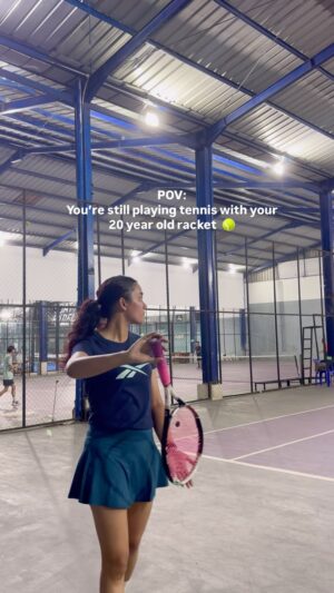 Intan Aletrino Instagram - It may not be the perfect racket, but it’ll always remind me of my childhood days 🎾✨