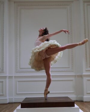 Isabella Boylston Instagram - Degas ballerina for a day @selkie Petite Danseuse collection is now live 💙