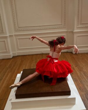 Isabella Boylston Instagram - Degas ballerina for a day @selkie Petite Danseuse collection is now live 💙