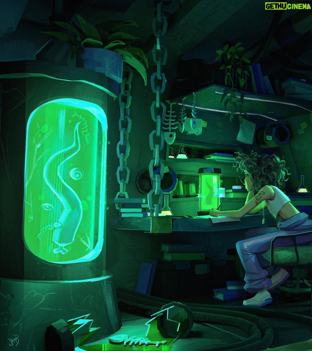 Jackie Droujko - 9.1K Likes - Love making more vis dev work. I’ll show the 3D set tomorrow. #3d #blender
