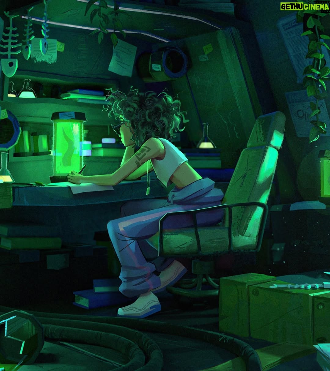 Jackie Droujko - 9.1K Likes - Love making more vis dev work. I’ll show the 3D set tomorrow. #3d #blender