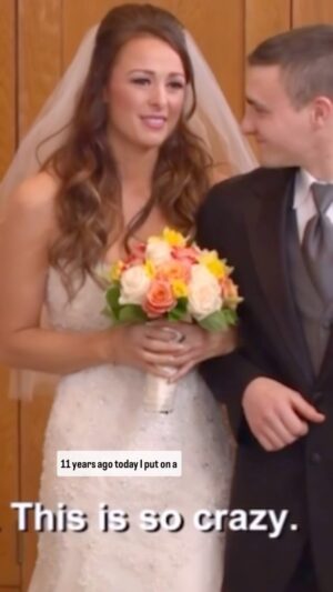 Jamie Otis Instagram - Today is our E L E V E N year anniversary👰‍♀️💍🤵 Who would have thought a crazy reality tv show like Married At First Sight would actually work?! I was the first to be a skeptic, (I’ll never live down that panic attack immediately after saying “I do”🤪) but marrying my hubby @doughehner has proven to be the BEST decision of my life over and over again.❤️

I’ll forever thank every single person who believed in a crazy “love experiment” like MAFS bc if they hadn’t we wouldn’t have our beautiful family. There’s not a chance we would have ever met otherwise bc he was in Jersey and I was in NYC.

And the BIGGEST thanks goes to the experts who paired us together way back on season 1 of married at first sight.🥰

I’d be lying if I said it’s always been easy — it definitely hasn’t.🫣 And if you’ve followed us for a while you know we’ve had our moments BUT no relationship is always perfect — even when you know the groom at the end of the aisle!😜

Douglas, thank you for being YOU. You’re the most patient, kind, loving, and FUNNY man I’ve ever met.💯
 
You are my best friend and the most amazing father to our FOUR kids. I can’t even believe we have FOUR kids now.🥰🥹

When I watch you with our babies I fall more and more in love with you. There’s no better father out there - you are 100% THE BEST.😘 

…and that’s exactly what I was hoping for 11 years ago today when I woke up knowing I was about to marry a complete stranger.❤️

Cheers to another 111 years together, hubby. I think we should go back and watch our season! It’s been YEARS since we’ve seen it! I love you!😘 

#marriedatfirstsight #mafs #husbandandwife #marriedlife #hubbywifey❤️