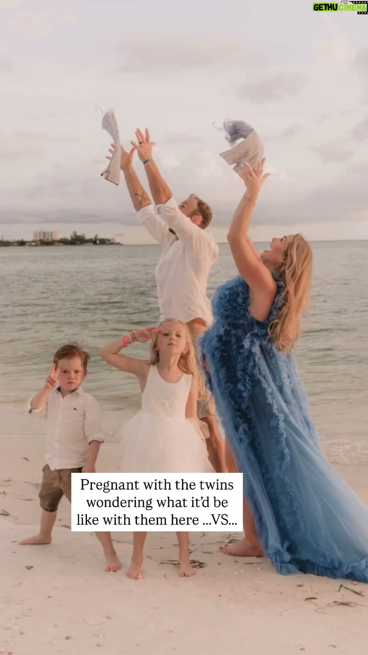 Jamie Otis - 6.6K Likes - Going from 2 kids to 4 kids overnight has been WILD.💯😆 Just when I felt like I had this mom-thing down with my first two, God gave me twins🤪😅
It’s just a whole different ball game parenting twins….and TBH, I’m still trying to figure it out …
Like thinking I can take twin babies to the beach with their 4 & 7 year old siblings during spring break🤦🏼♀️
WHY WOULD I THINK THAT?! 🤷🏼♀️😆
It was quite honestly *awful*! 💯😅
But we did get a few pics bc @feedlebeephotography is a dang Saint when it comes to shooting families!
We recreated some of our maternity photos with the babies out of my belly and I cannot wait to see them!🥰
My original plan was to get a few pics and then let the kids play at the beach for a few hours….
That did NOT happen.🙅♀️😅
The kids didn’t even go in the water or get near the water bc I was so stressed over having eyes on all 4 of my kids at all times…..we are so outnumbered now and it makes it so much more difficult.💯🤪😅
Safe to say, the pool is going to be the only place we are going this summer bc my anxiety doesn’t need sand AND water to worry about.😅
I really hope those pics we took look good bc dang! My stress-o-meter was off the charts!🤣
I’ve always said the first year with a baby is the hardest … we’re six months out with twins and I have HOPE that we are halfway through the hardest parts!🙏❤️🙏❤️
#rawmotherhood #keepinitreal #momminainteasy #twinmom #twinmomlife #momof4