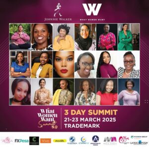 Janet Mbugua Instagram - Just look at this lineup…I mean! (Swipe and see for yourself 🙌🏾) 

Excited that the #WhatWomenWantSummit kicks off tomorrow, March 21st, at 6 PM with a Gala Dinner! 

Happening at Trademark Hotel, a weekend filled with inspiring conversations, intimate fireside chats, and hands-on workshops. 

I’ll be participating in sessions on Saturday and Sunday—stay tuned for more details! 

Top tip? Come with a friend or two…you’ll have a lot to unpack.

Tickets are available on Mookh.africa:
	•	3-day pass (Fri–Sun): Ksh 10,000
	•	Weekend pass (Sat & Sun): Ksh 3,000
	•	Single-day pass: Ksh 2,000

Use code WWW2025 for a Ksh 300 discount! Huge thanks to @whatwomenwantke and @pinkyghelani for organizing this inspiring weekend. 🫶🏾

#WomenEmpowerment #WWW2025 #DadaCulture