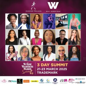 Janet Mbugua Instagram - Just look at this lineup…I mean! (Swipe and see for yourself 🙌🏾) 

Excited that the #WhatWomenWantSummit kicks off tomorrow, March 21st, at 6 PM with a Gala Dinner! 

Happening at Trademark Hotel, a weekend filled with inspiring conversations, intimate fireside chats, and hands-on workshops. 

I’ll be participating in sessions on Saturday and Sunday—stay tuned for more details! 

Top tip? Come with a friend or two…you’ll have a lot to unpack.

Tickets are available on Mookh.africa:
	•	3-day pass (Fri–Sun): Ksh 10,000
	•	Weekend pass (Sat & Sun): Ksh 3,000
	•	Single-day pass: Ksh 2,000

Use code WWW2025 for a Ksh 300 discount! Huge thanks to @whatwomenwantke and @pinkyghelani for organizing this inspiring weekend. 🫶🏾

#WomenEmpowerment #WWW2025 #DadaCulture