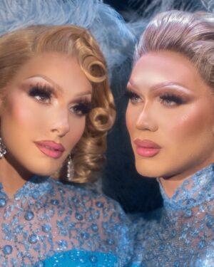 Jasmine Kennedie Instagram - Sisters….. sisters….. 👯‍♀️ 💎

•

Never were there such devoted sisters 🤭
Here is my unaired makeover look for @rupaulsdragrace 🫶🏻 This look was inspired by one of my favorite old Hollywood Musicals “White Christmas” starring Vera Ellen & Rosemary Clooney! My grandmother showed me this movie at a young age and I’ve loved it ever since. All the costuming, the music, the comedic timing, it’s all so perfect to me and I was super excited to bring one of my grandmothers favorite movies to the main stage! Super sad I didn’t get to showcase this look, but I’m SUPER glad you all get to see it now!! Who better to do a “Sister, Sister” look with then my drag sister @jasminekennedie 🩵 we hope you enjoyed this look, head on over to my YouTube to check out my new episode of Painted by Crystal where I transform Jasmine into ME!! 

•

Photography @theclavel 
Outfits @theladymarisa 
Hair @bitchcraft 
Location @balconsalonnyc 

•

Business Inquiries Only : 
Booking@prysm-talent.com 📩

• 

#dragrace #rupaul #crystalenvy #makeoverchallenge #whitechristmas #veraellen #rosemaryclooney #oldhollywood #vintage