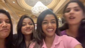 Jasmine Parveen Instagram - Myyy Gurlssss , We Laugh , fight , fix & stay :) 🦄💕 
❕ We Laugh till our Skirt hook bursts 🐥💨
❕ We Fight for skincare products 🥰🏃🏽‍♀️‍➡️
❕ We Fix it with a couple of Mutta Dosai 👀🍳
❕ We Stay to laugh out loud all over again 🫂🔒❤️

And ofcourse , FUN like No other girls have ever hadddd !!! ♾️

🦋 ONLY Transparency between the 4 of us ! 🦋

#crazy #girlies #friendship #love #strength #cute #actor #chennai