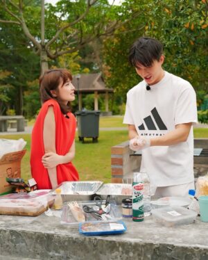 Jeanette Aw Instagram - The day we prepped a feast for BBQ… but somehow I ended up with just otah and a couple of chicken wings. What happened @zetongteoh 🤔

New ep drops 6pm on #JAunscripted YouTube channel