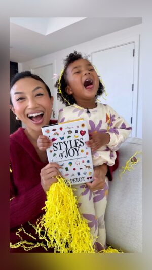 Jeannie Mai Instagram - Life moves so fast, we forget that joy isn’t something we chase—it’s something we notice. The tiniest moments hold the biggest weight: like realizing my kid is frkn obsessed with unboxing and gets to all my mail b4 I do 😩😝

Becoming a mother has reminded me that joy isn’t rare, it’s everywhere—we just have to slow down enough to feel it. And that’s exactly what my beautiful friend @scperot captures in her incredible book, Styles of Joy. It’s a powerful reminder that even in life’s hardest seasons, joy finds a way to reach us. If you’ve ever needed that reminder, this book is for you 🌈  and it’s offish out TODAYYY 🤸🏻#StylesofJoy