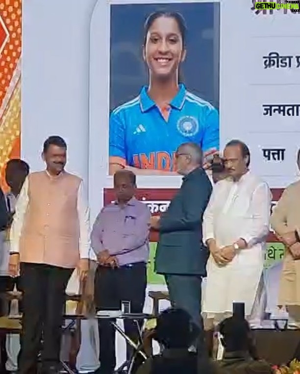 Jemimah Rodrigues - 301.2K Likes - Overwhelmed with gratitude! Received the Shiv Chhatrapati State Sports Award - Maharashtra’s highest Sporting Honour today!
Swipe to the last slide for a blast from the past - 15 years ago, I got selected in hockey for Maharashtra U19 as a 9-year-old on THIS SAME TURF! Life’s done a full circle wala moment! Thank you, Govt of Maharashtra, for this incredible recognition 😇🙏🏼