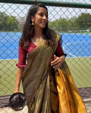 Jemimah Rodrigues Instagram - Overwhelmed with gratitude! Received the Shiv Chhatrapati State Sports Award - Maharashtra’s highest Sporting Honour today! 
Swipe to the last slide for a blast from the past - 15 years ago, I got selected in hockey for Maharashtra U19 as a 9-year-old on THIS SAME TURF! Life’s done a full circle wala moment! Thank you, Govt of Maharashtra, for this incredible recognition 😇🙏🏼