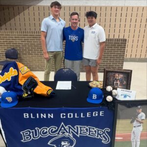 Jennie Finch Instagram - Signing Day for Ace w/ @blinn_baseball We couldn’t be more proud of him and so excited for him and his teammates to continue their athletic careers! 
Go Tors, Go Bucs! 
Sending so many thank you’s to all that have poured into our boy, we so appreciate you! 🙏🏽