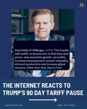 Jessica Yellin Instagram - Possible insider trading. Chaos. Indecision. Irrational policy. And a position that alienates allies and moves markets away from the dollar.

But did you know that China owns about $760 billion in US Treasuries. There’s been a massive sell off of treasuries. Who might be doing it….?
