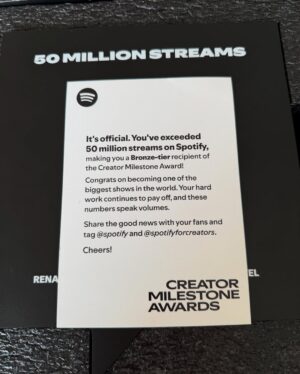 Joana Marques Instagram - Obrigada, @spotify e @spotifyforcreators 🫡
E obrigada a quem ouviu mais 50 milhões de vezes. Que barbaridade 😂 vocês estão bem? Marquem-se como seguros desta catástrofe. 

Obrigada também à @anagalvaolopez, @ineslopesgoncalves, @foiobambiquepediu, @andre.pereira_21, Fábio Oliveira, @sandratorres8007 , Diogo Casinha e Rui Glória. Todos sofrem, de uma maneira ou de outra, com este flagelo.