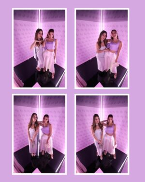 Joanna Arida Instagram - on wednesdays we wear UBE 🎀
what an event @hudabeauty @huda 💕✨
stylist @jad.toghuj 
outfit @reemadahbour @sarahabbasofficial 
earrings @dbydalia 

#ube #hudabeauty #dubai #launchparty